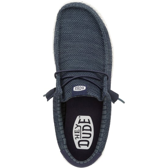 HEYDUDE Wally Stretch Polyester Heren Bootschoenen Navy - Image 4