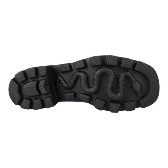 Gucci Dames Hoge Rubberlaars met Paardenbit in Zwart Leer - Image 4
