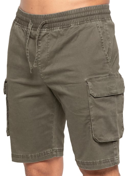 Enzo | Heren Cargo Korte Broek - Khaki - Image 1