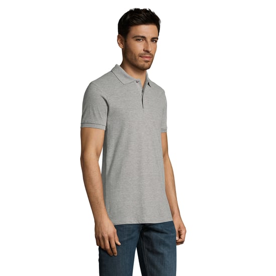 SOLS Heren Perfect Melange Poloshirt (Grijze Melange) - Image 3