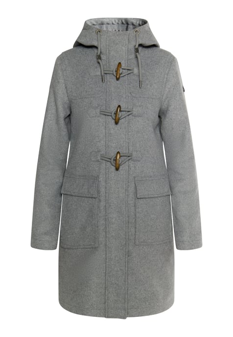 Dreimaster Duffelcoat van wolmix Dames grijs melange - Image 1