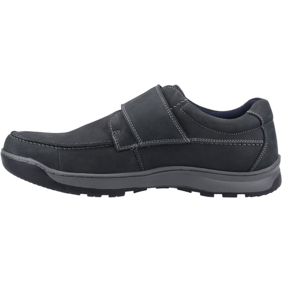 Hush Puppies Casper Leder Heren Navy Nubuck Loafers - Image 4