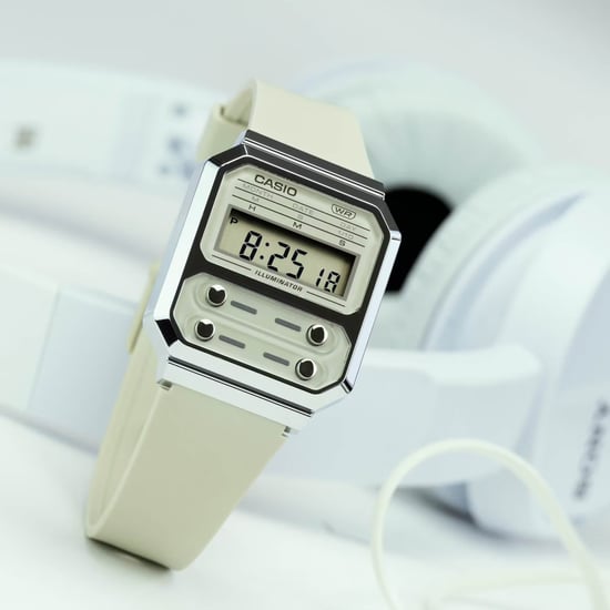 Casio Casio Collectie Vintage Unisex Beige Horloge A100WEF-8AEF - Image 2