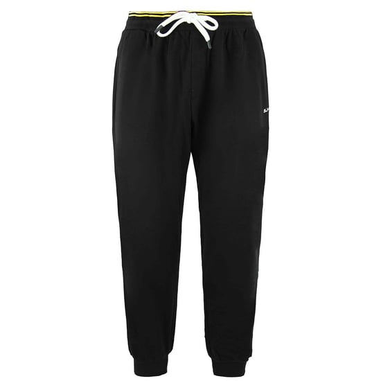 Ben Sherman Script Borduring Heren Zwarte Track Broek - Image 1