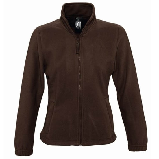 SOLS Dames/dames North Full Zip Fleece Jacket (Donkere chocolade) - Image 1