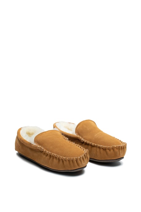 Osprey London Heren 'The Sunday' Kastanjebruine Suède Pantoffel - Image 3