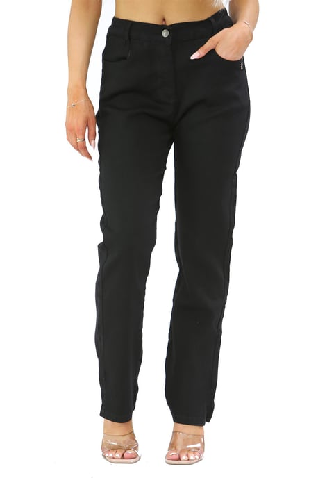 MYT Damesjeans met elastische taille aan de zijkant in zwart - Image 1