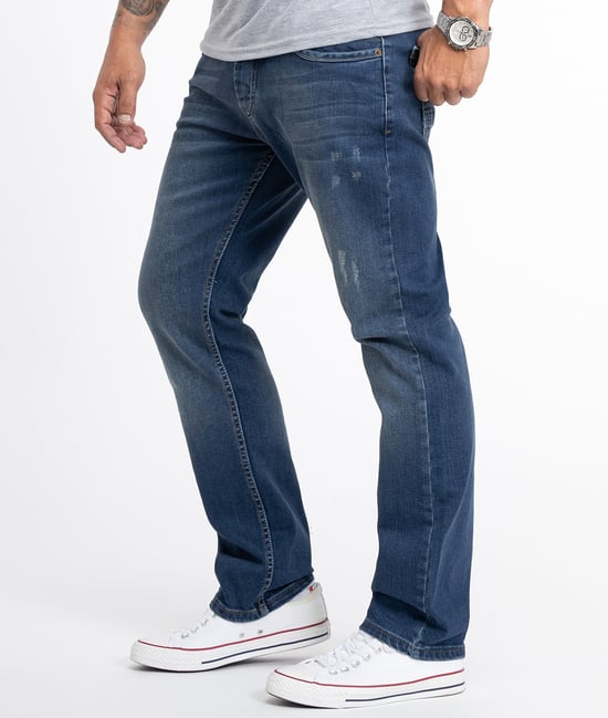 Rock Creek Jeans Straight Cut Blau