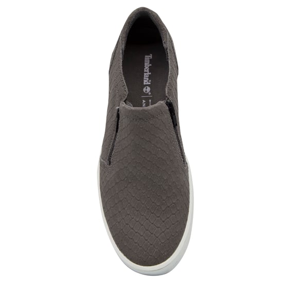 Timberland Mayliss Grey Leather Slip On Side Zips Womens Trainers A1FI7