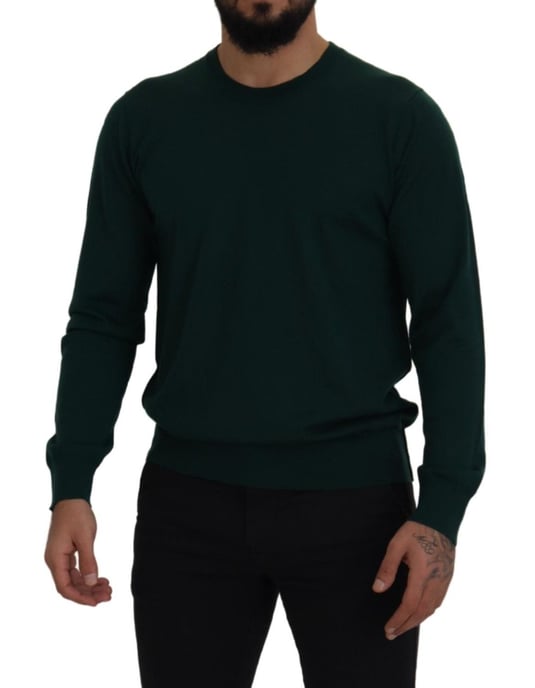 Dolce & Gabbana Groene Kasjmier Rundhals Trui Voor Heren - Image 5