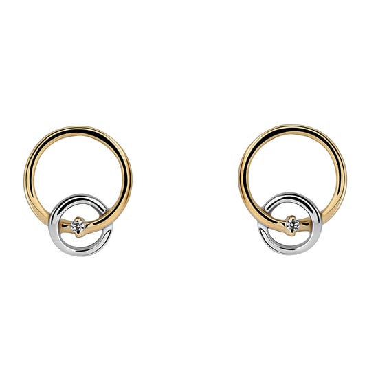 Orphelia 'Antoine' Dames 925 Sterling Zilver Stud Oorbellen - Zilver/Goud ZO-7503/1 - Image 1