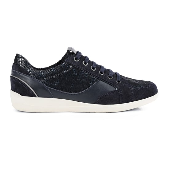 Geox Myria Suede Damessneakers In Marineblauw/Blauw - Image 4