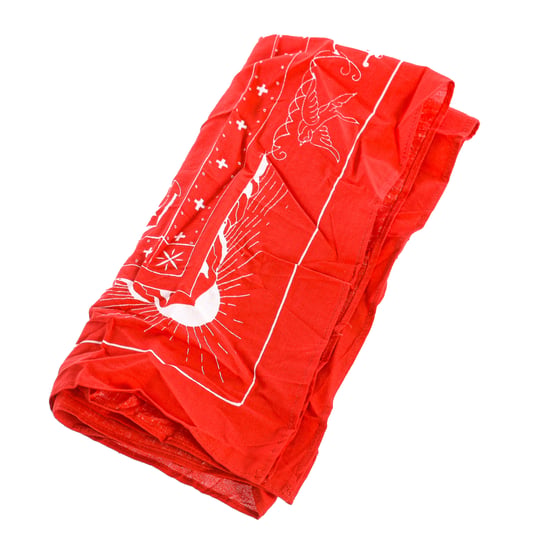 Printed cotton scarf 97700 unisex