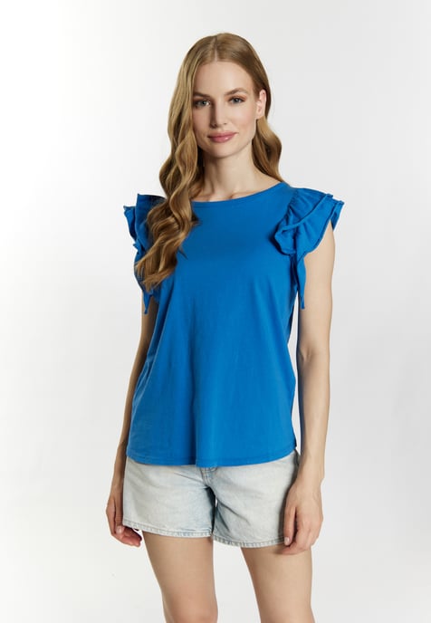 Dreimaster T-shirt Dames blauw - Image 3