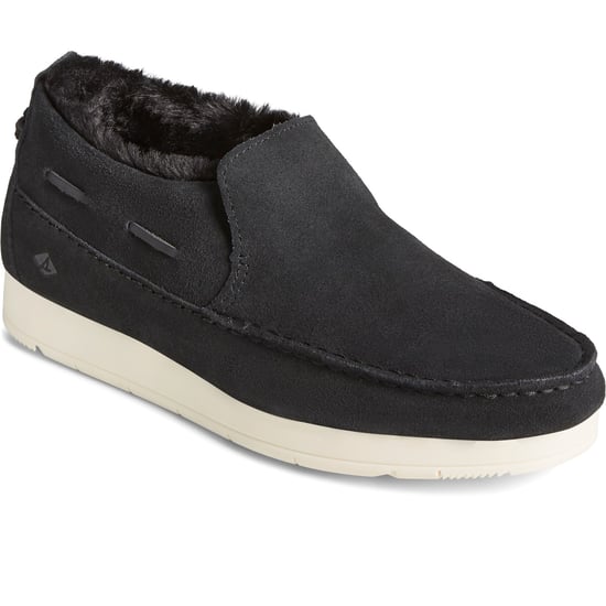 Sperry Moc-Sider Female Slip On Ladies Shoes BLACK