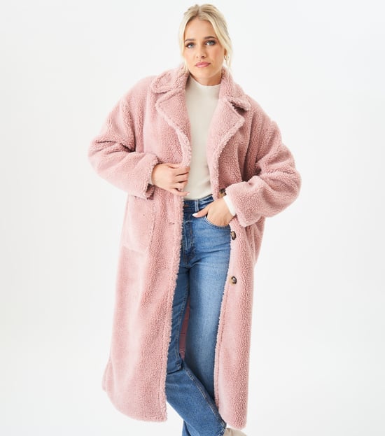 Longline Teddy Coat