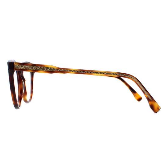 Lacoste Round Womens Brown Havana Glasses