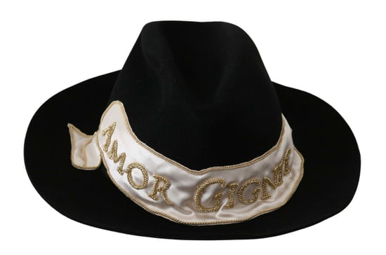 Dolce & Gabbana Dames Zwarte Brede Rand Hoed - Image 2