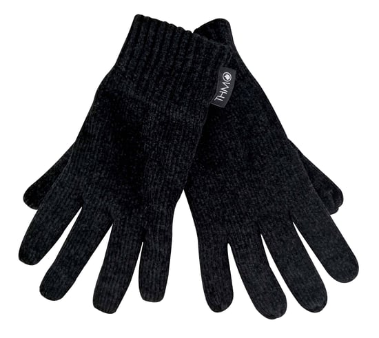 THMO - Dames 3m Dunsulate Chenille Handschoenen - Zwart - Image 2