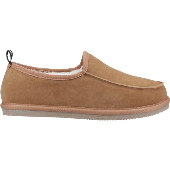 Hush Puppies Charles Suède Herenslippers Tan - Image 5