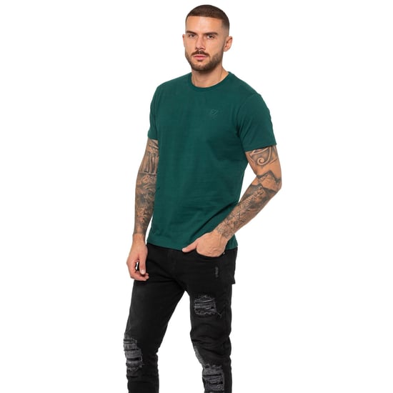 Enzo | Heren Crew Neck T-shirt - Groen - Image 1