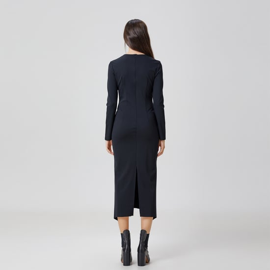 Jurk met asymmetrische structuurlijnen - Image 4