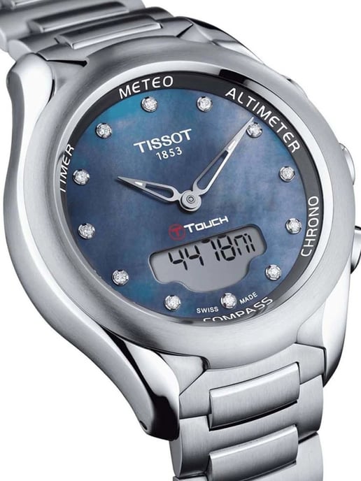 Tissot T-touch Solar Dames Zilveren Horloge T0752201110601 - Image 3