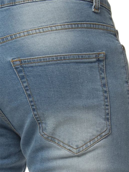 Mens Ripped Skinny Shorts