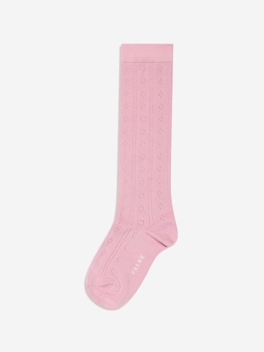 Falke Girls Ajour Knee-High Socks in Pink