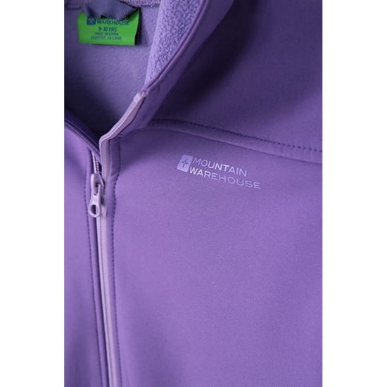 Mountain Warehouse Kinder/Kids Exodus Waterafstotend Soft Shell Jasje (Paars) - Image 5