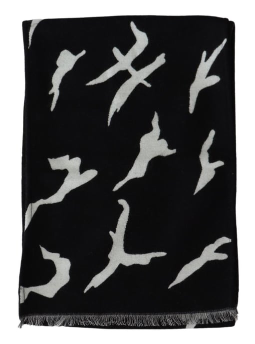Givenchy Zwart Wit Wool Unissex Winter Warm SCARF Wrap Heren sjaal - Image 3