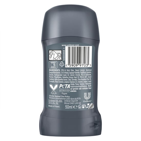Dove Men+Care Advanced Anti-Perspirant Deodorant Stick Clean Comfort 50ml, 6 Pk