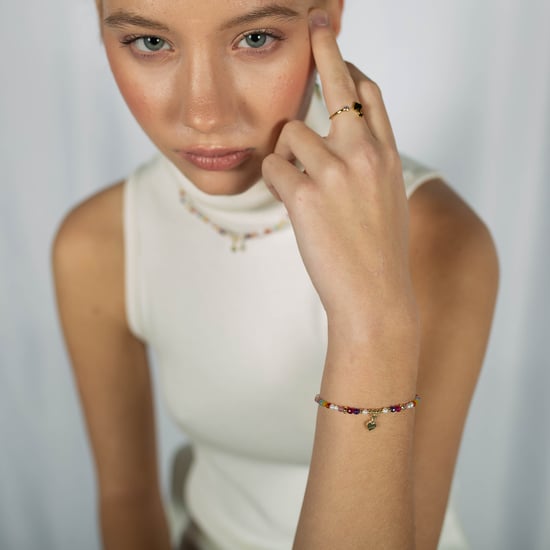 Luxenter 925 Sterling Zilveren Armband met Veelkleurig Kristal in 18K Geel Goud - Nymox - Image 3