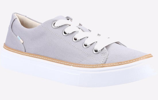 TOMS Alex 100% Katoenen Dames Sneakers In Motregen Grijs - Image 2