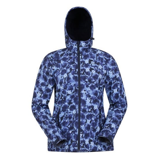 Mountain Warehouse Dames/Dames Exodus Gebloemd Soft Shell Jasje (Marine / Lichtblauw) - Image 1