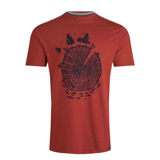 Weird Fish Heren Woodsman zeefdruk milieuvriendelijk T-shirt (Noot) - Image 1