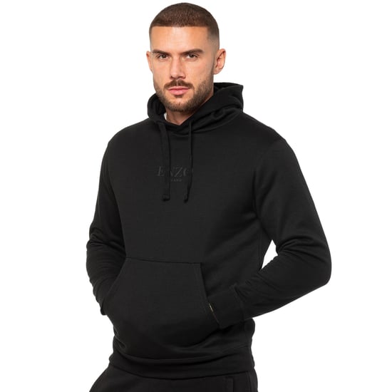 Enzo | Heren Pullover Hoodie - Zwart - Image 2
