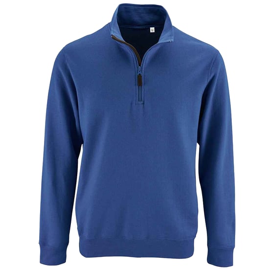 SOLS Heren Stan Zip Staande Kraag Trui (Koningsblauw) - Image 1