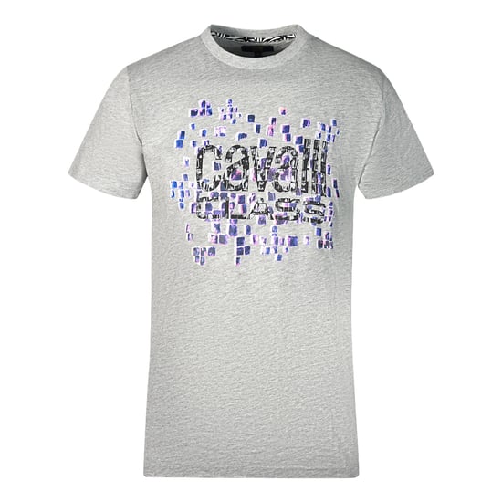 Cavalli Class Schaalontwerp Logo Grijze T-Shirt - Image 1