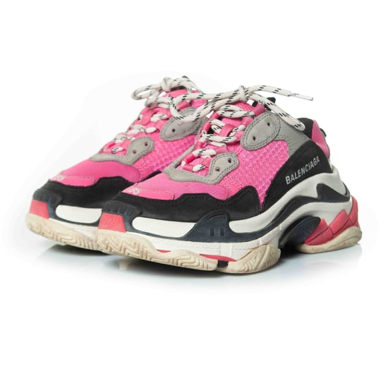 Triple S trainers in pink - Image 1