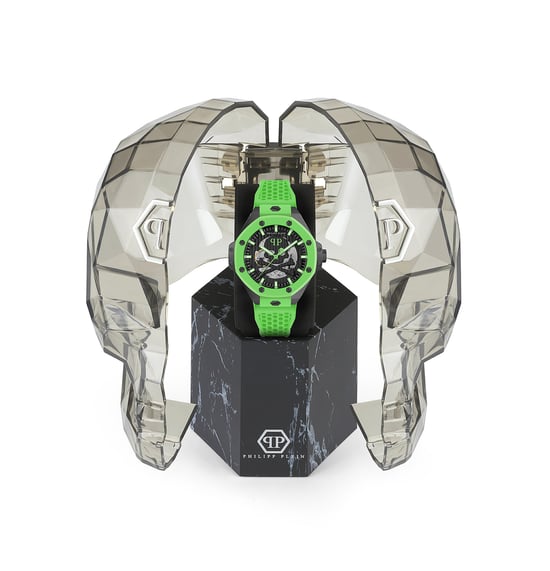 Philipp Plein Plein $keleton Royal Heren Groen Horloge PWPFA0624 - Image 4