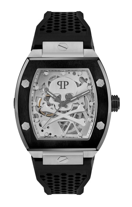 Philipp Plein The $keleton Heren Zwarte Horloge PWBAA2023 - Image 1