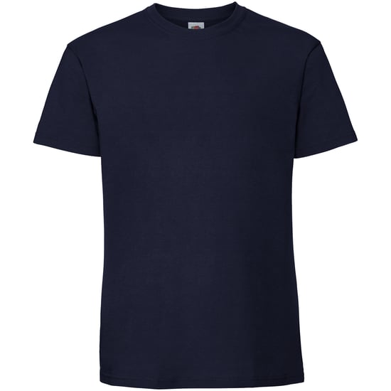 Fruit Of The Loom Mens Ringgesponnen Premium Tshirt (Donker Marine) - Image 1