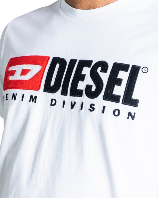Diesel T-Diego-Division Logo White T-Shirt