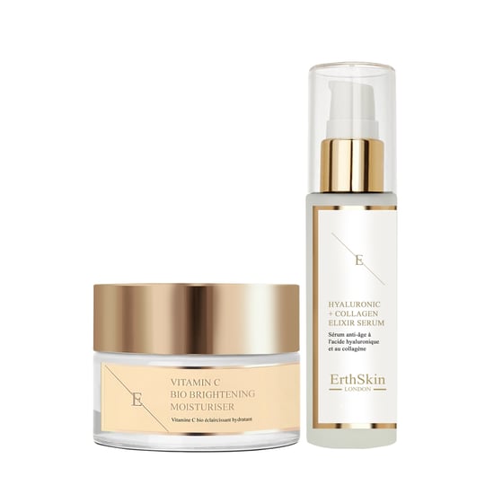 Vitamine C Bio Brightening Hydraterende Crème 50ml + Hydrozuur & Collageen Serum - 60ml - Image 1