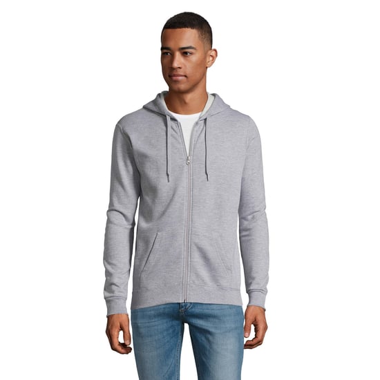 SOLS Herenstenen Ritssluiting in de vorm van een gewone Hoodie (Grijze Mergel) - Image 4