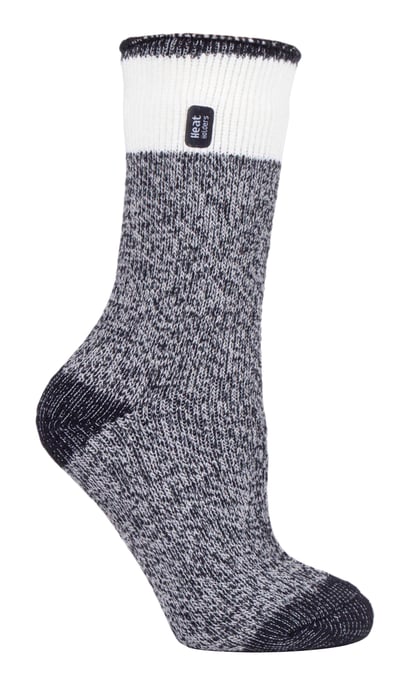 Heat Holders - Dames 2.3 tog thermo wintersokken - Snowdrop Zwart - Image 1