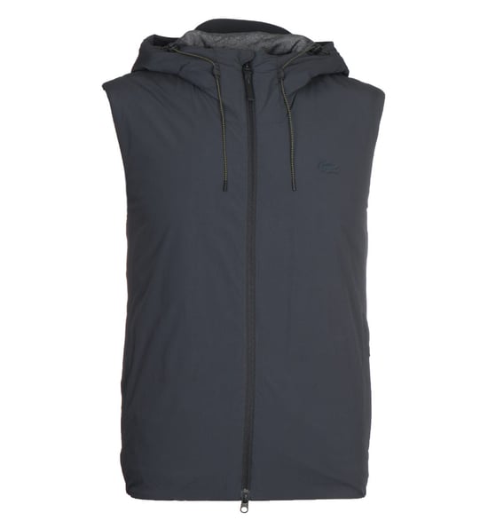 Lacoste Dark Grey Hooded Gilet