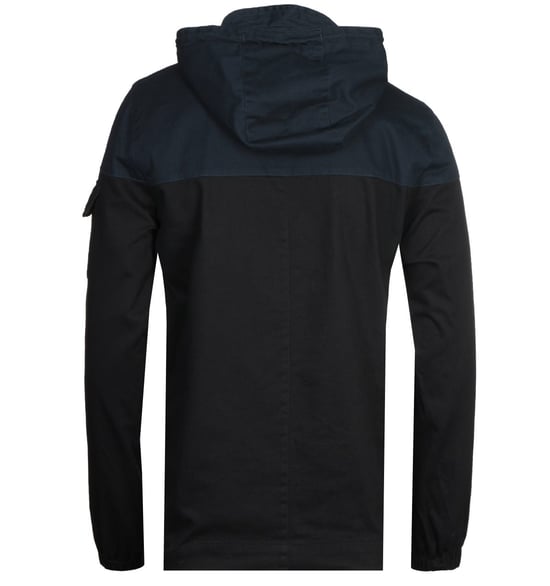 Lyle & Scott gitzwart jack met contrasterend juk - Image 2