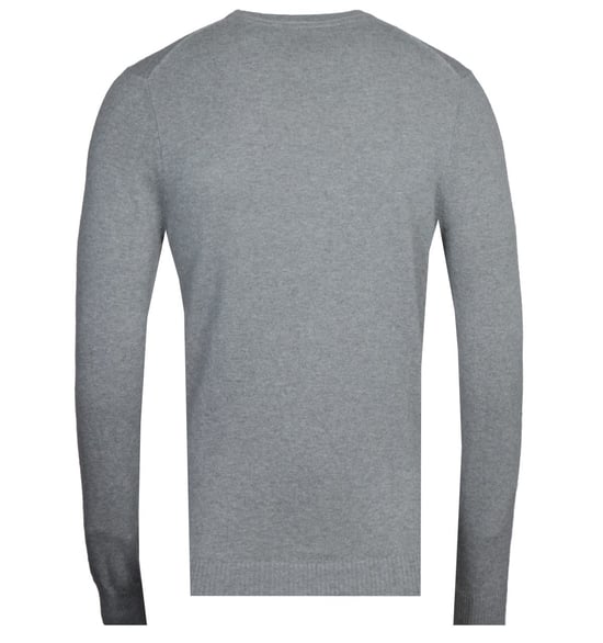 Lyle & Scott katoenen merinotrui met ronde hals in grijs - Image 2